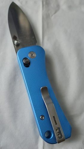 Nóż składany WE Knife Banter 2 Blue Aluminium, Satin CPM S35VN by Ben Petersen (WE23075-1)