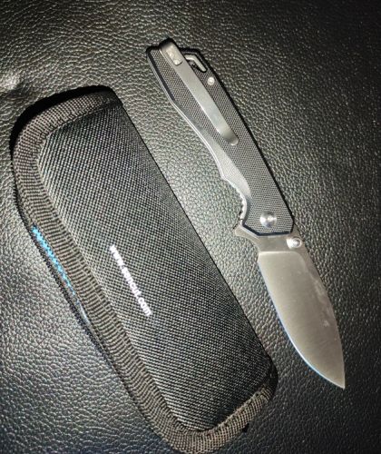 Nóż składany Sencut Stratex Black G10, Satin 9Cr18MoV (S25055-1)