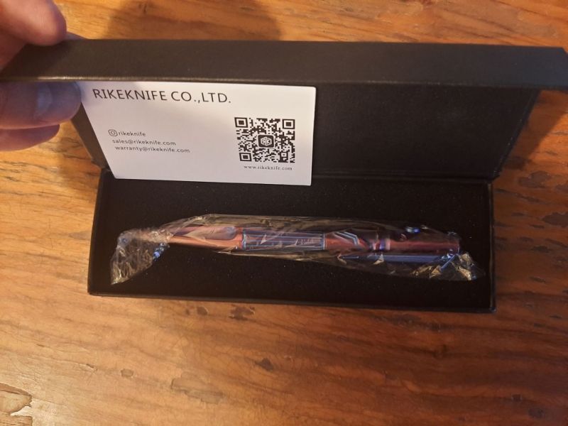 Długopis taktyczny RikeKnife Purple / Blue Titanium (RK-TR02-BP)