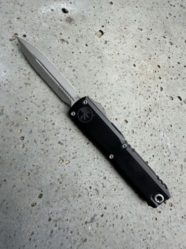 Nóż automatyczny OTF Microtech Ultratech Gen III ZBP D/E Black Aluminium, Apocalyptic M390MK by Tony Marfione (1122-10AP)
