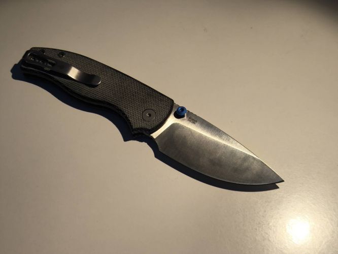 Nóż składany Kizer Glaux Black Norplex UltreX Micarta, Satin 14C28N (V3801A1)