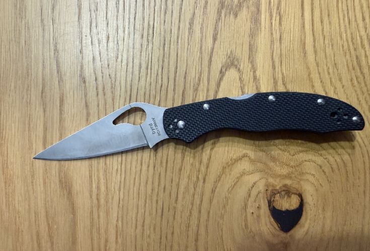 Nóż składany Spyderco Byrd Harrier 2 G-10 Black, Plain (BY01GP2)