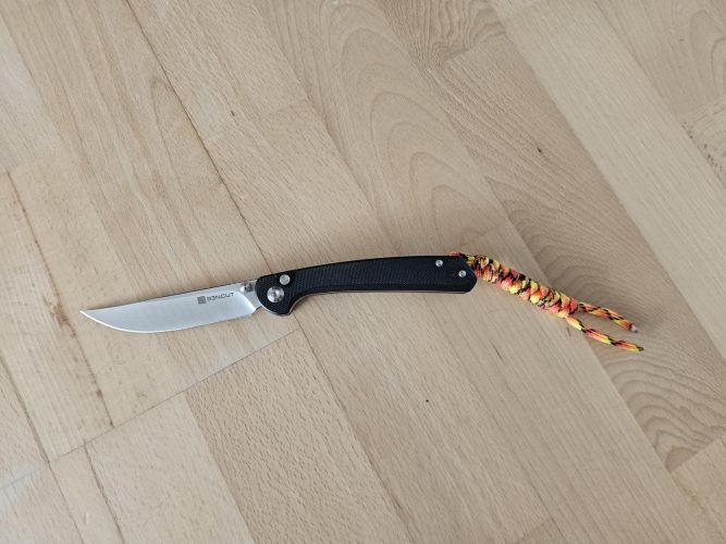Sencut Skelfin Knife Black G10, Satin 9Cr18MoV (S25007-2)