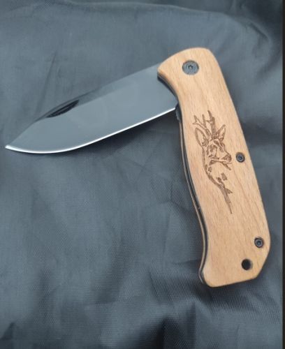 Nóż składany Martinez Albainox Country Deer Wood, Black 3Cr13Mov (25147GR633)