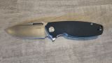 Nóż Kubey Knife Tityus, Black G10, Bead Blasted D2 (KU322A)