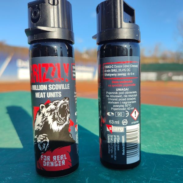 Sharg Grizzly Gel Pepper Spray 4mln SHU, 26.4% OC, 63ml Cone (13063-C)