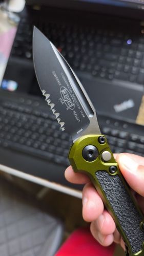Nóż automatyczny Microtech LUDT Gen III S/E OD Green Aluminium, Black P/S M390MK by Tony Marfione (1135-2OD)
