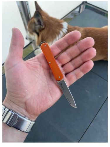 Scyzoryk Fox Vulpis Orange Aluminium, Polished N690Co (FX-VP130 OR)