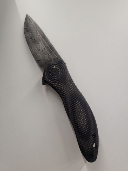 Nóż składany Civivi Synergy3 Black G10 / Twill Carbon Fiber, Black Damascus by Jim O'Young (C20075D-DS1)