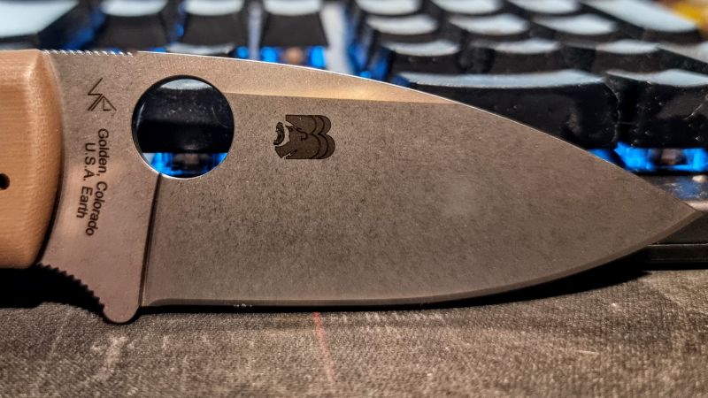 Nóż składany Spyderco Shaman Sprint Run Brown G10, Stonewashed CPM 15V by Sal Glesser (C229GPBN15V)