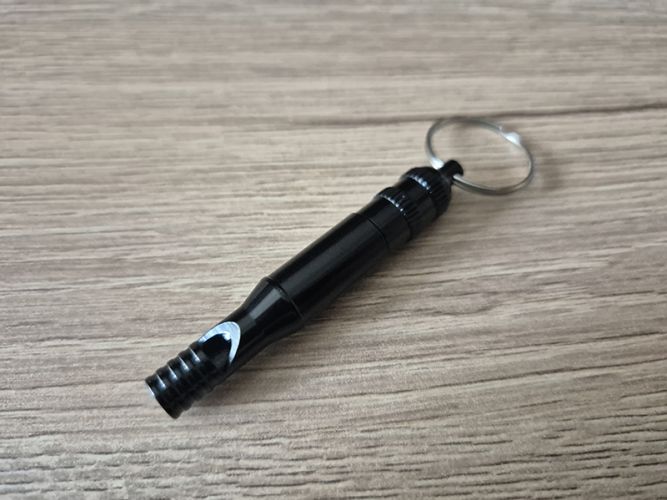 Brelok z gwizdkiem Martinez Albainox Black Aluminium (09118 BK)