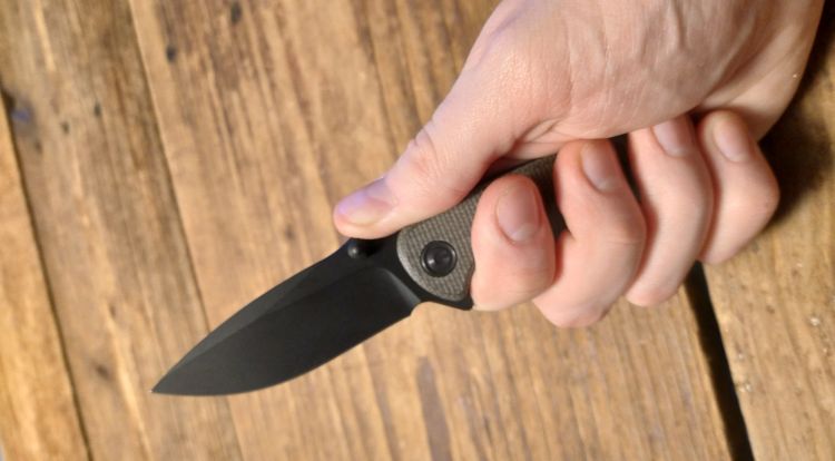 Nóż składany CIVIVI Pintail Dark Green Micarta, Black Stonewashed (C2020C)