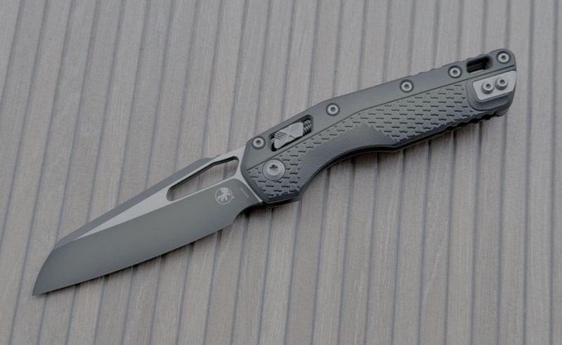 Nóż składany Microtech MSI S/E Ram-Lok Bazooka Green Tri-Grip Polymer, Cerakote Bazooka Green M390MK by Tony Marfione (210T-1PMFBO)