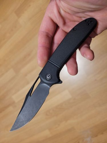 Nóż składany CIVIVI Ortis Black FRN, Black Stonewashed (C2013D)