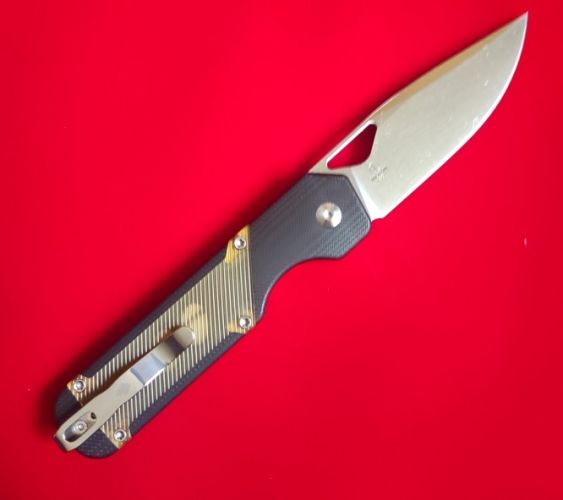 Nóż składany Kizer Militaw Black G10 / Yellow PEI, Satin 154CM by Jonathan Styles (V3634C1)
