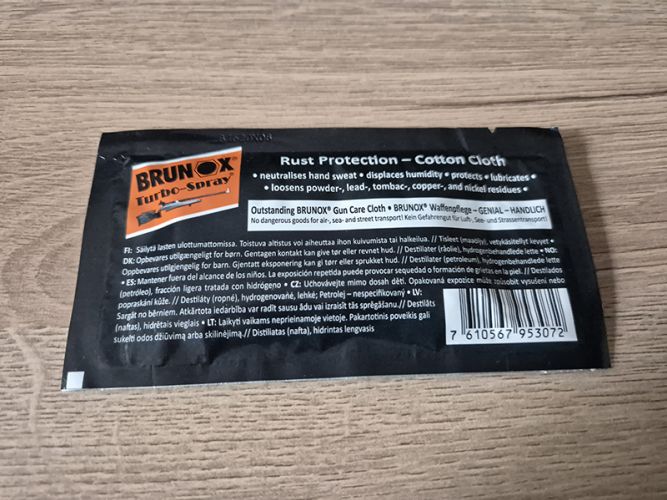 Ściereczka z preparatem do czyszczenia i konserwacji Brunox Turbo-Spray (BT99)