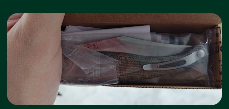 Nóż składany LionSteel Gitano Green Canvas, Satin Blade (GT01 CVG)