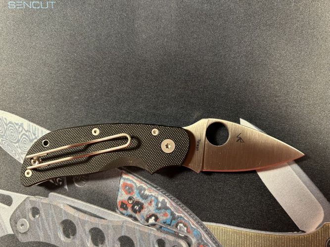 Nóż składany Spyderco CAT G-10 Black Plain (C129GP)
