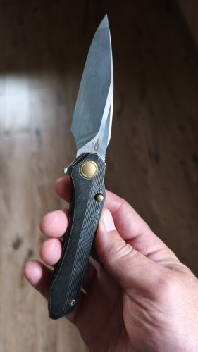 Nóż składany Bestech Wet Nellie Black/Bronze Titanium, Satin MagnaCut by Kombou (BT2505C)