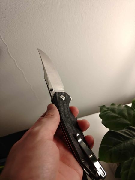 Nóż składany Sencut Vornix Black Canvas Micarta, Satin 9Cr18MoV (S25038-2)