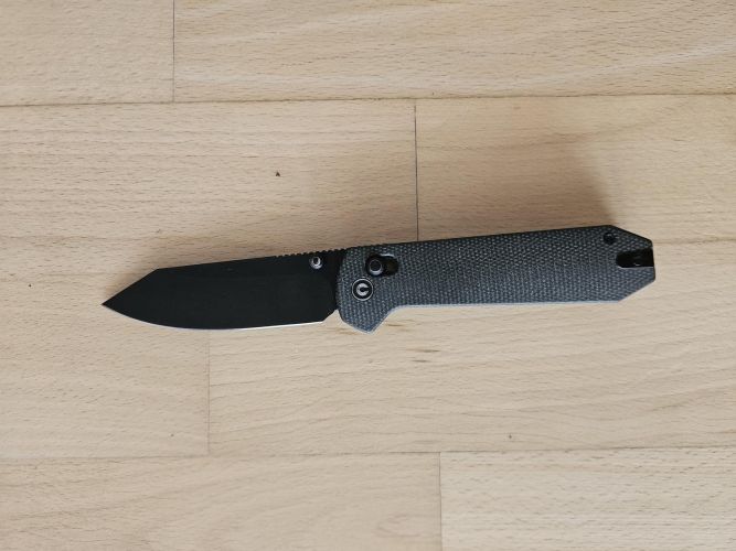 Civivi Over Yonder Knife Dark Green Canvas Micarta, Black Stonewashed 14C28N by Zac Whitmore (C25027-1)