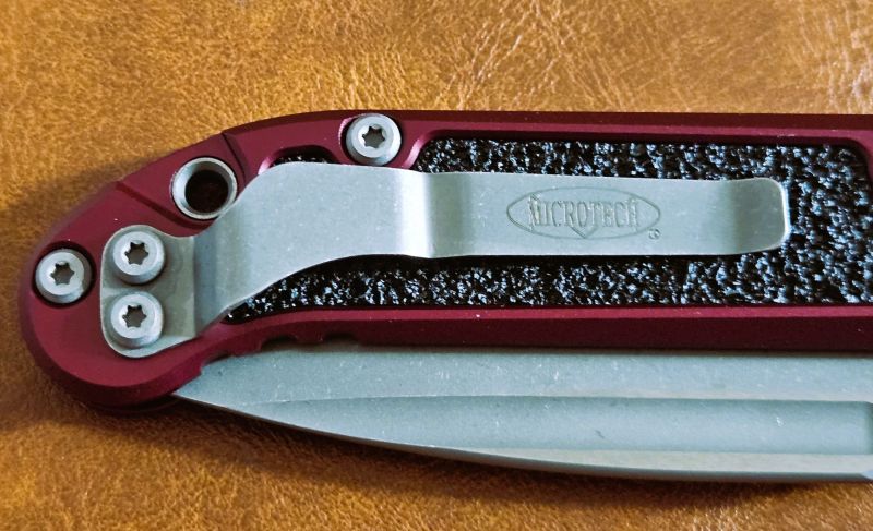 Microtech LUDT Gen III S/E Automatic Knife Merlot Aluminum, Apocalyptic M390MK by Tony Marfione (1135-10APMR)