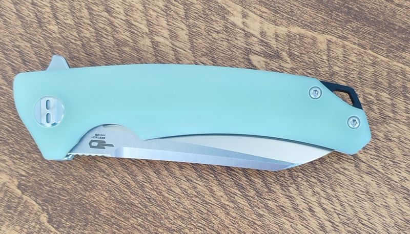 Bestech Texel Knife Transparent G10, Stonewashed/Satin D2 by A Purvis Blades (BG21B-1)