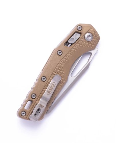 Nóż składany Microtech MSI S/E Dark Earth Tri-Grip Polymer, Stonewashed M390MK by Tony Marfione (210T-10PMDE)