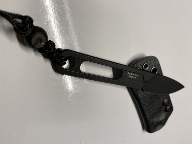 Nóż na szyję CIVIVI Minimis Neck Knife, Black Stonewashed by Ostap Hel (C20026-1)