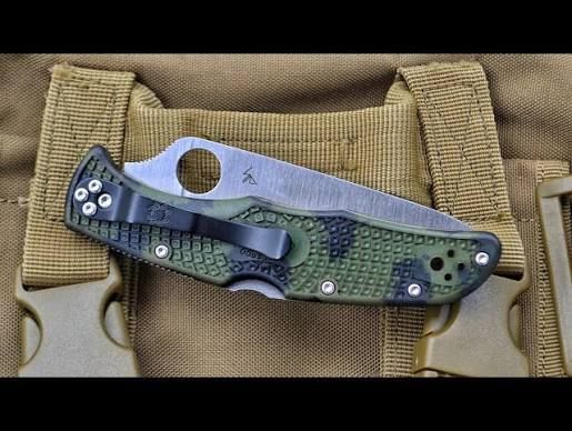 Nóż składany Spyderco Endura 4 FRN Zome Green Plain (C10ZFPGR)