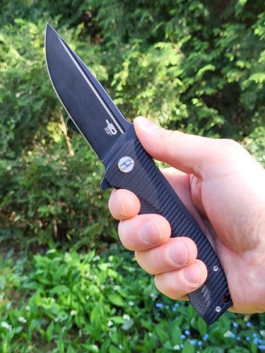 Nóż składany Bestech Mako Black G10, Black Stonewashed K110 (BG27B)