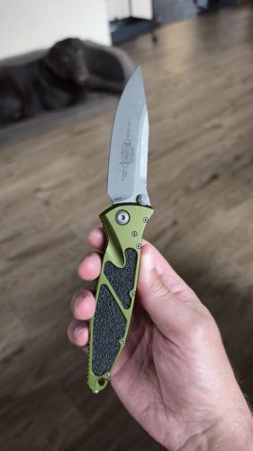 Nóż składany Microtech Socom Elite S/E-M OD Green Aluminum, Apocalyptic M390 by Tony Marfione (160-10APOD)