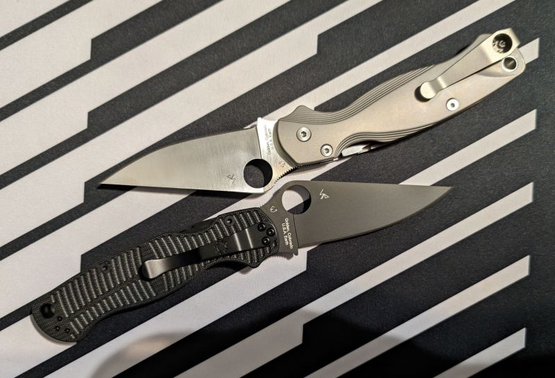 Nóż składany Spyderco Para Military 2 Black G10, Black DLC CPM MagnaCut by Sal, Eric Glesser (C81GMCBKP2)