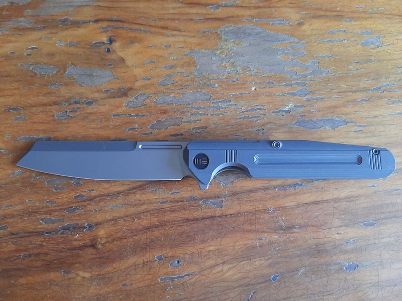 Nóż składany WE Knife Reiver LE No 154/260 Gray Titanium, Silver Bead Blasted CPM S35VN (WE16020-1)