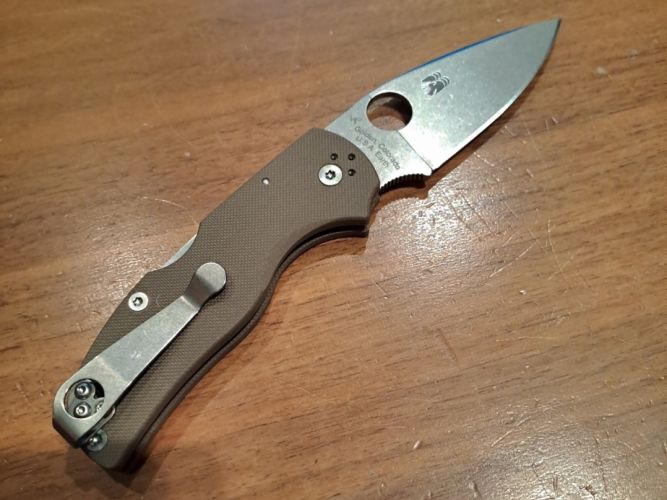 Nóż składany Spyderco Native 5 Sprint Run Brown G10, Satin CPM 15V by Sal Glesser (C41GPBN15V5)