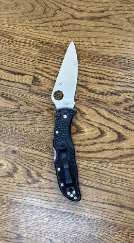 Nóż składany Spyderco Endela FRN Black Plain (C243PBK)
