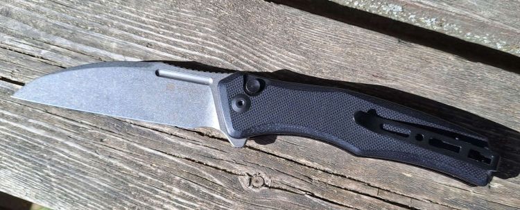Nóż składany Sencut Watauga Black G10, Stonewashed D2 (S21011-1)