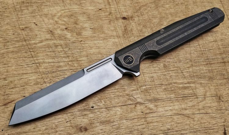 Nóż składany WE Knife Reiver LE No 214/260 Bronze Titanium, Silver Bead Blasted CPM S35VN (WE16020-3)