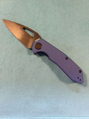 Nóż składany Kubey Coeus KU122Y Blue G10, Blackwashed 14C28N
