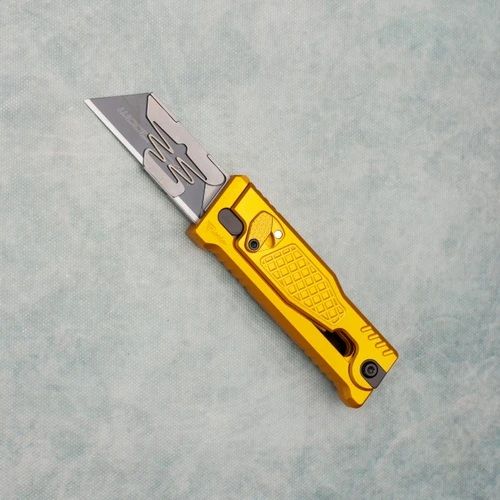 Nóż grawitacyjny Reate EXO-U V2 Gold Diamond Pattern Aluminium, Stainless Steel