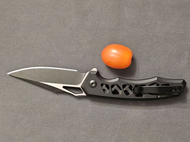 Nóż składany Civivi Anaaki Black Aluminium, Black Stonewashed/Satin Nitro-V (C24039-1)