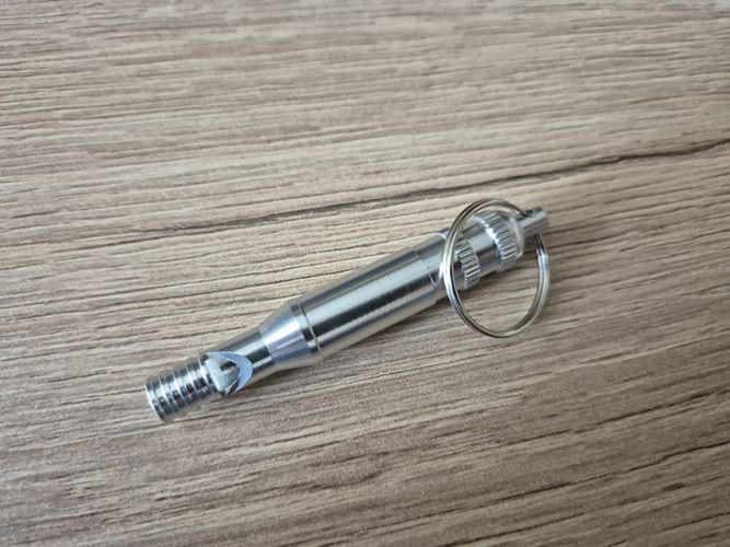 Brelok z gwizdkiem Martinez Albainox Silver Aluminium (09118 SI)