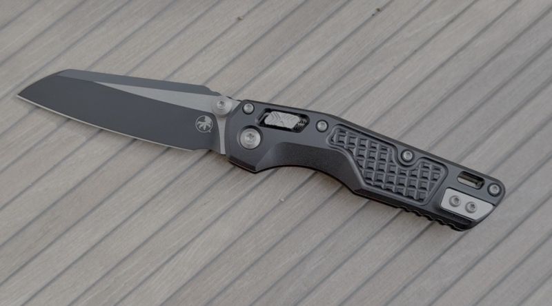 Nóż składany Microtech MSI Mini S/E Black Frag Aluminium, Black M390MK by Tony Marfione (210M-1FR)