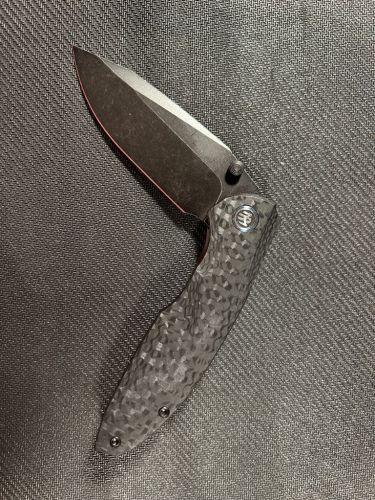 Nóż składany Remette RT-Cool Whale Black G10, Titanium / Stonewashed 14C28N (RTCL-G2)