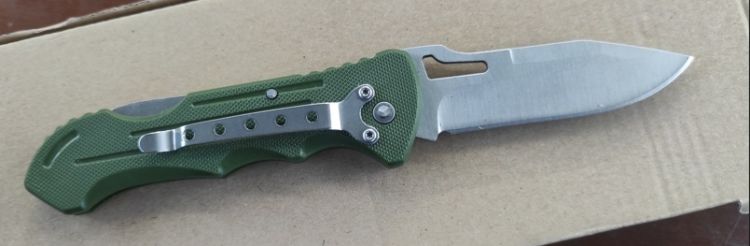 Nóż składany Martinez Albainox Green ABS, Satin 3Cr13Mov (18024)