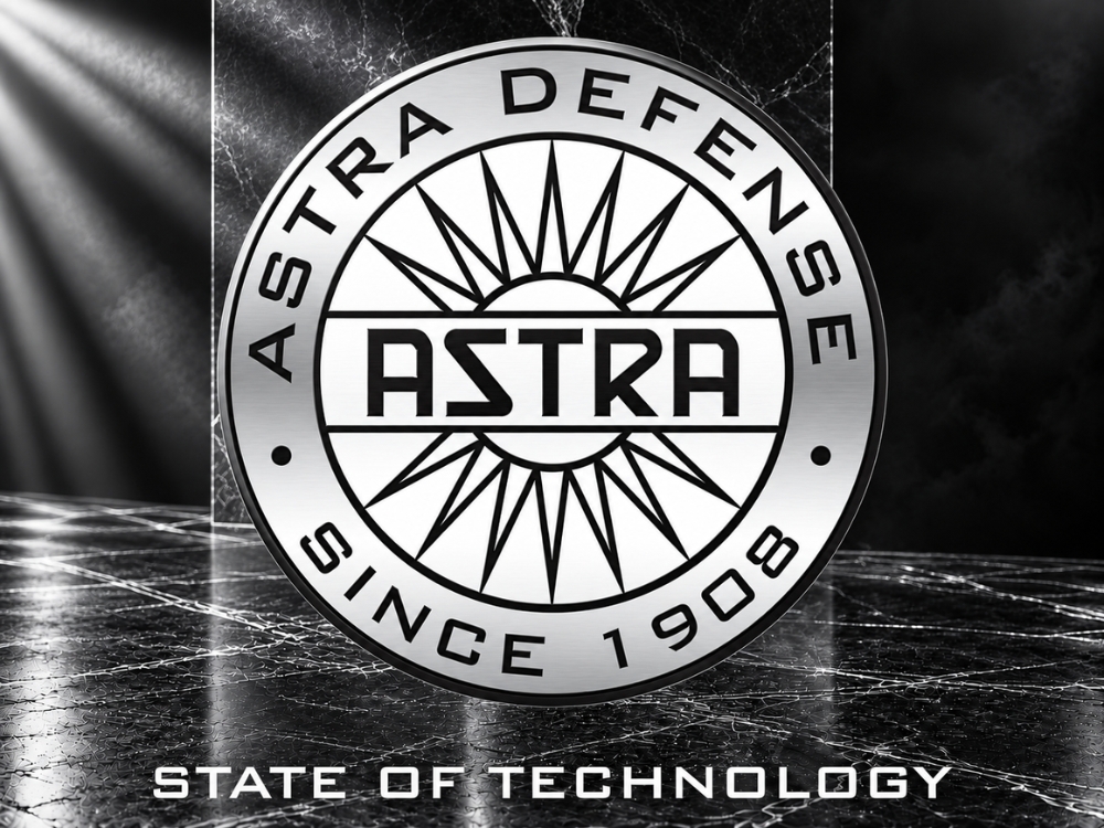 Logo i broń palna Astra Arms