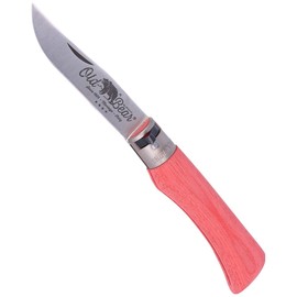 Antonini Old Bear Laminated Red, Satin Stainless knife (9307/21_MRK)