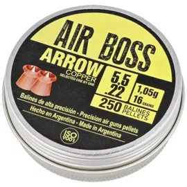 Apolo Air Boss Arrow Copper AirGun Pellets .22/5.5 mm, 1.05g/16.0gr (30100)