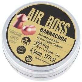 Apolo Air Boss Barracuda Copper 4.5 mm AirGun Pellets, 250 psc 070.g/ 11.0gr (30003)