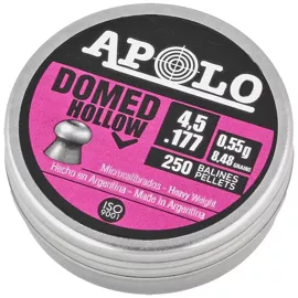 Apolo Hollow Domed AirGun Pellets .177 / 4.5 mm, 250 pcs 0.55g/8.48gr (19202)